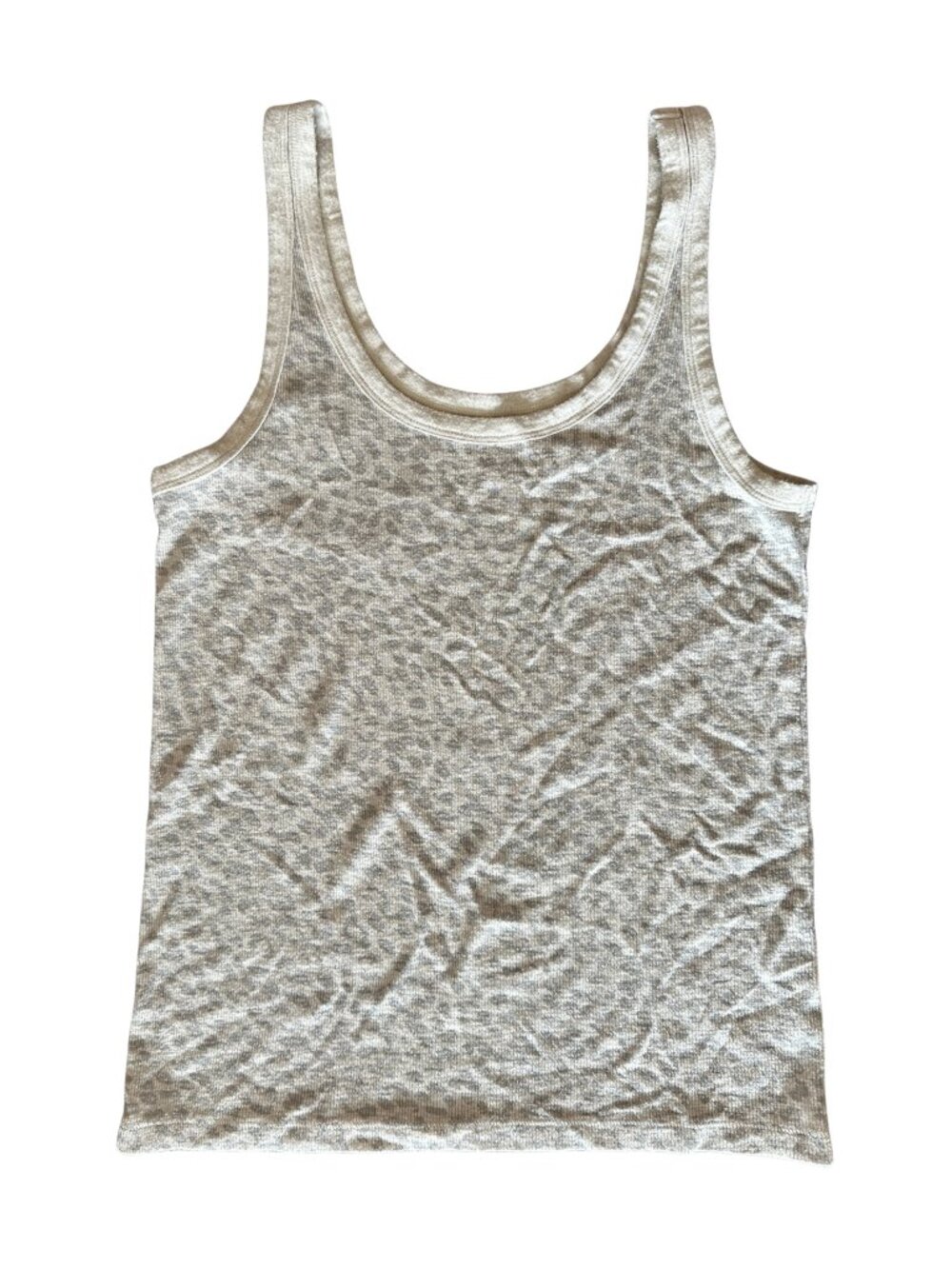 ☁️ Aerie Scoop Neck Soft Cotton Cheetah Print Tank Top Medium